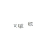 14k White Gold .75CT G VS2 Princess Cut Diamond Stud earrings